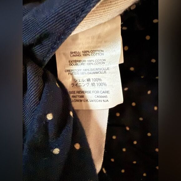 J. Crew 770 Khaki Chino pant w navy and white flannel lining 34 x 32 - Picture 5 of 8